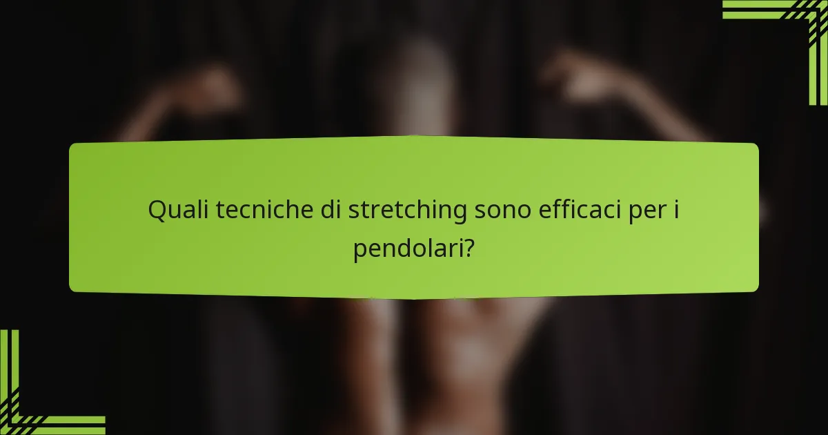 Quali tecniche di stretching sono efficaci per i pendolari?